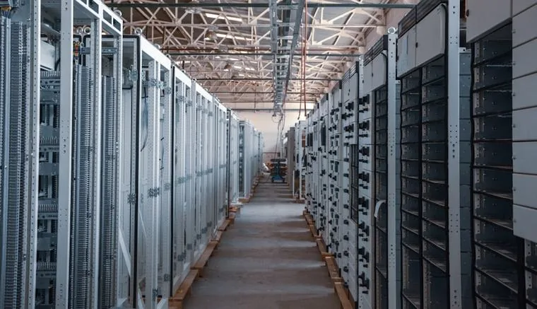 Data centre aisle representing where exfiltrated data ends up