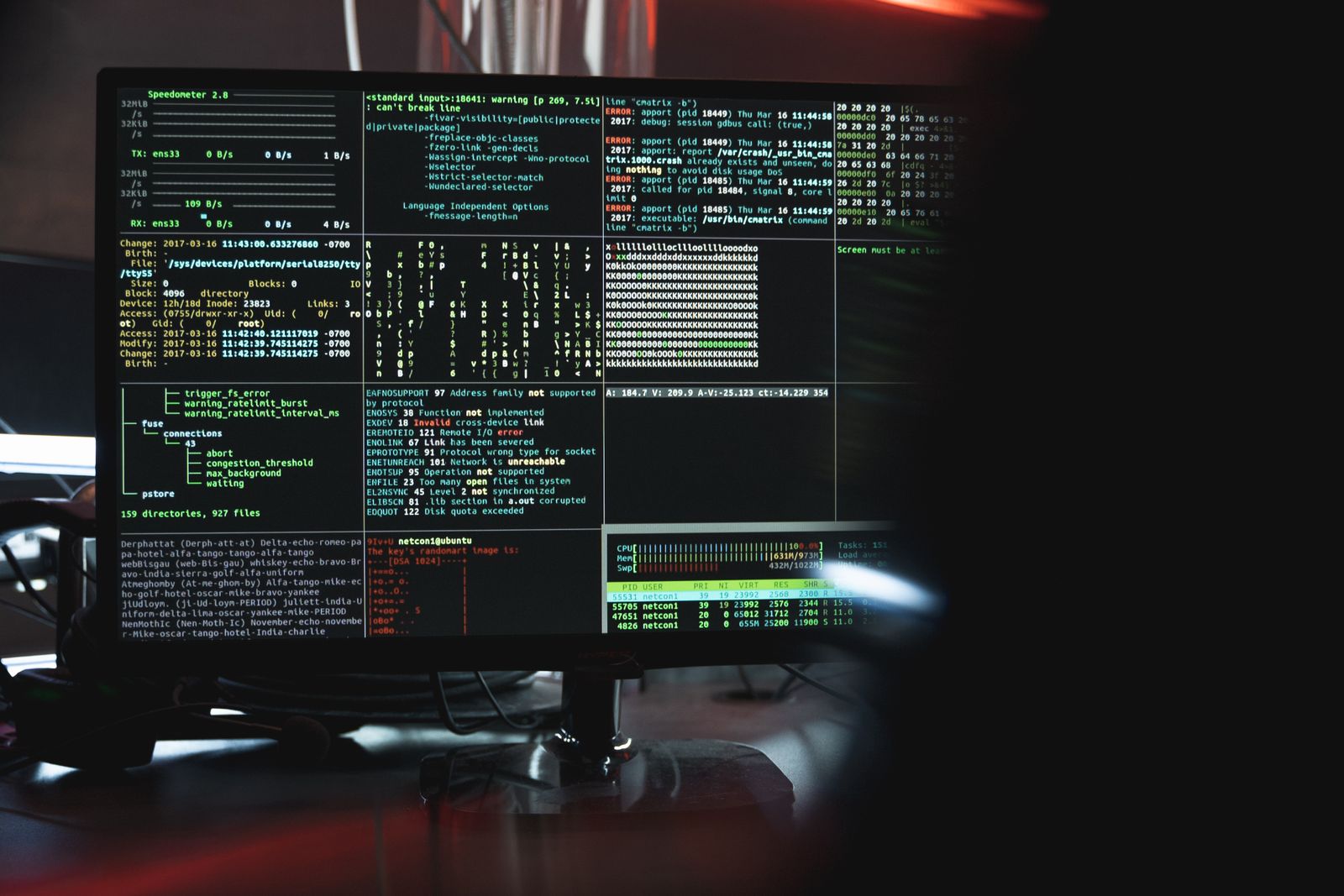 Web hosting Singapore — engineer reading server logs on a monitoring console